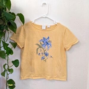 Embroidered Flower Sweater